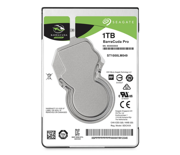 SEAGATE BarraCuda Pro 1TB 2,5'' ST1000LM049 - 641661 - zdjęcie